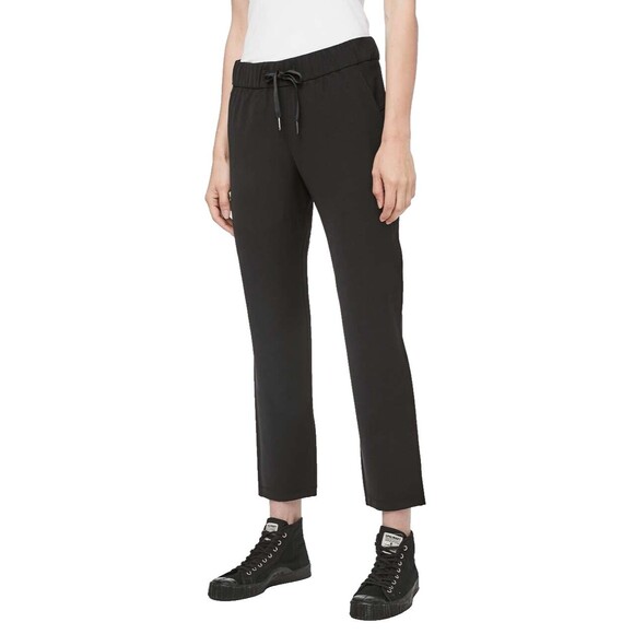 Lululemon On The Fly Pants 7/8 Woven Black Womens Size 6 - Picture 1 of 6